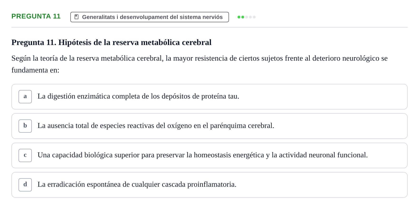 Enunciado: Pregunta 11