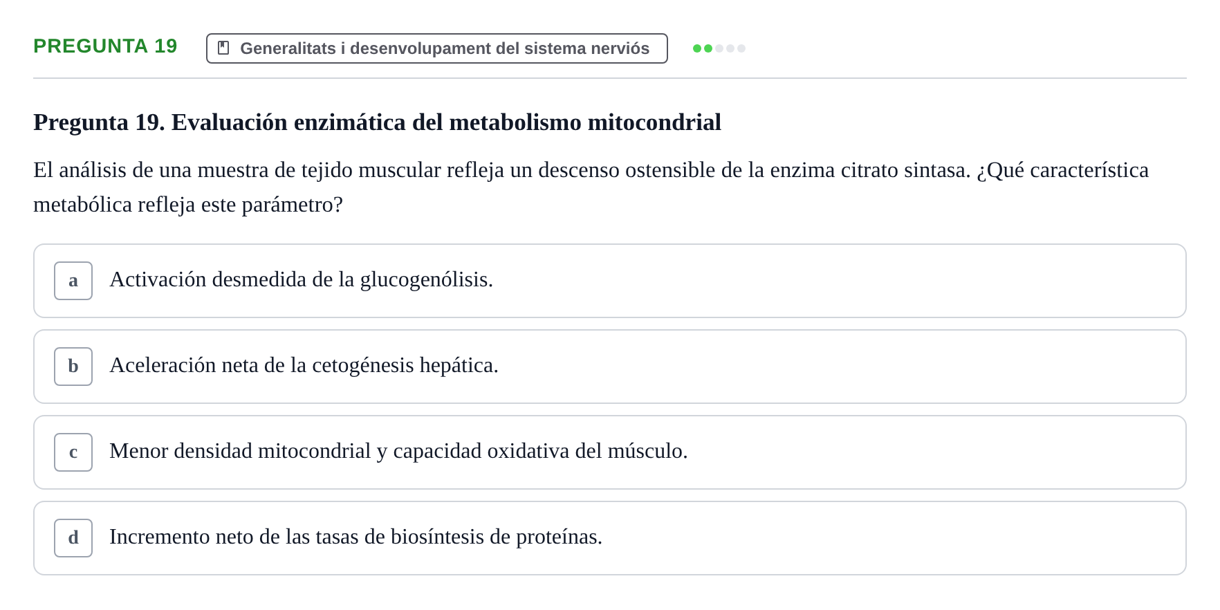 Enunciado: Pregunta 19