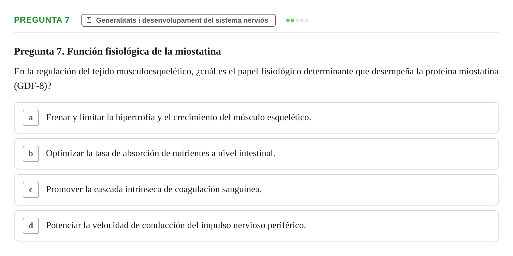 Enunciado: Pregunta 7