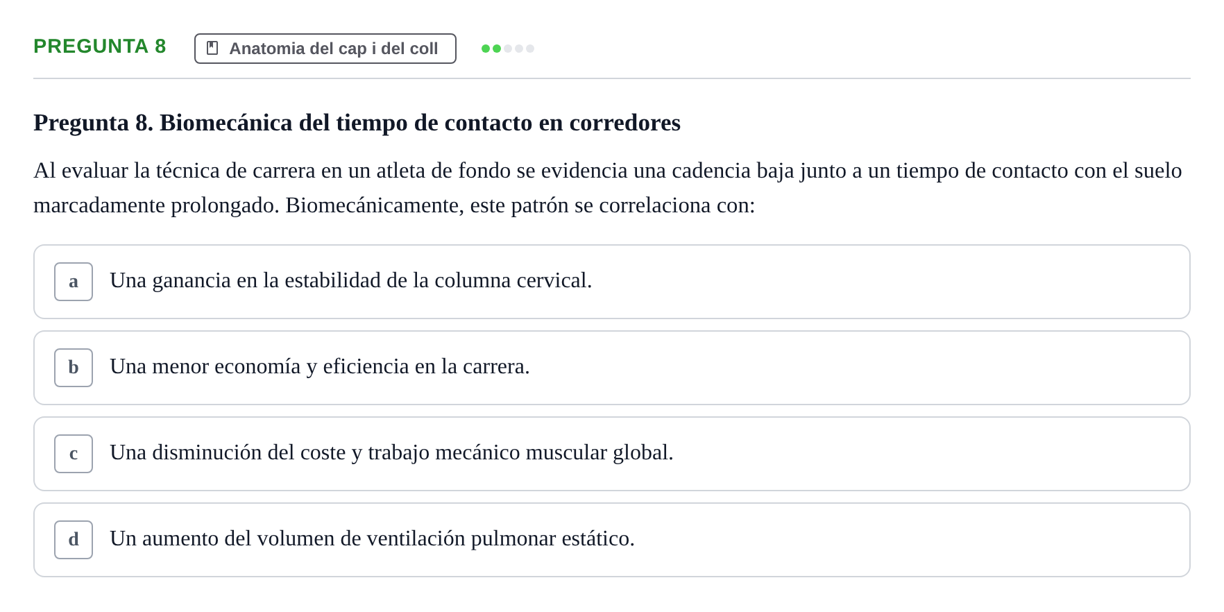Enunciado: Pregunta 8