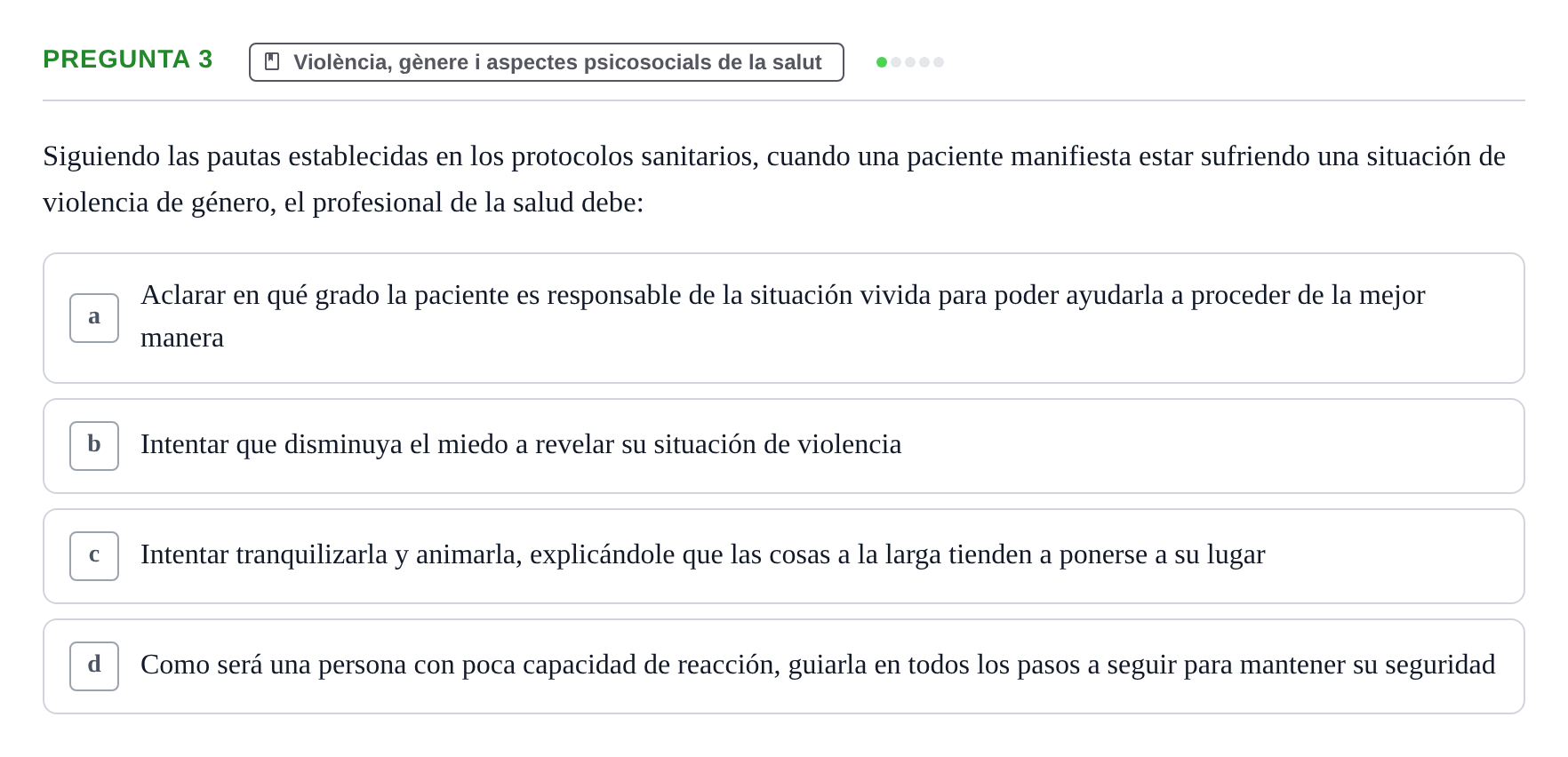 Enunciado: Pregunta 3 · Ciències psicosocials aplicades UAB 2022