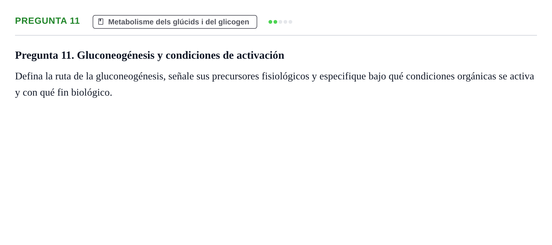 Enunciado: Pregunta 11