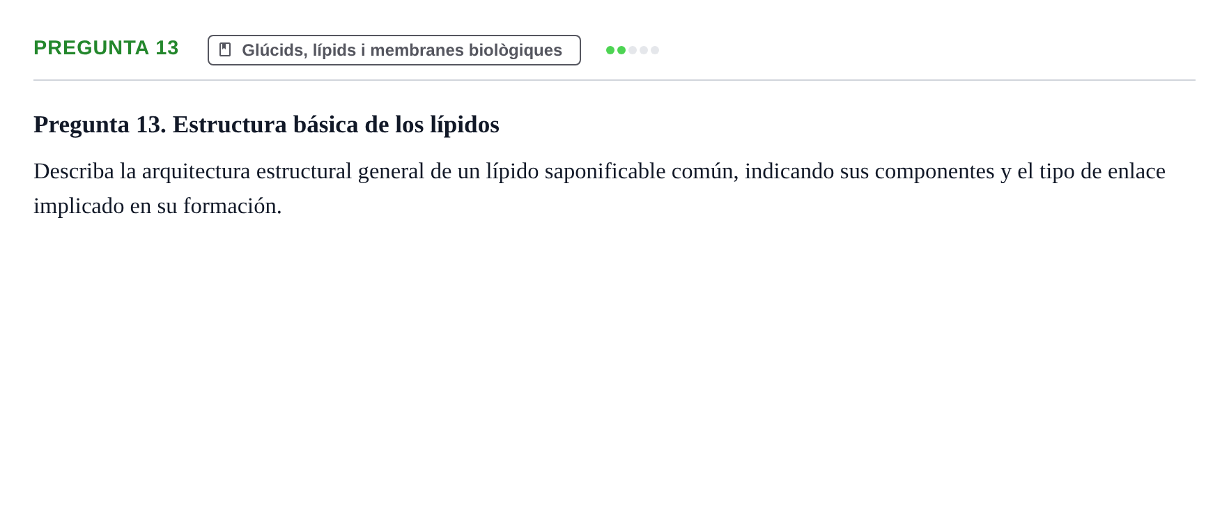 Enunciado: Pregunta 13