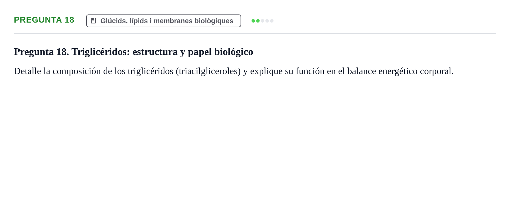 Enunciado: Pregunta 18