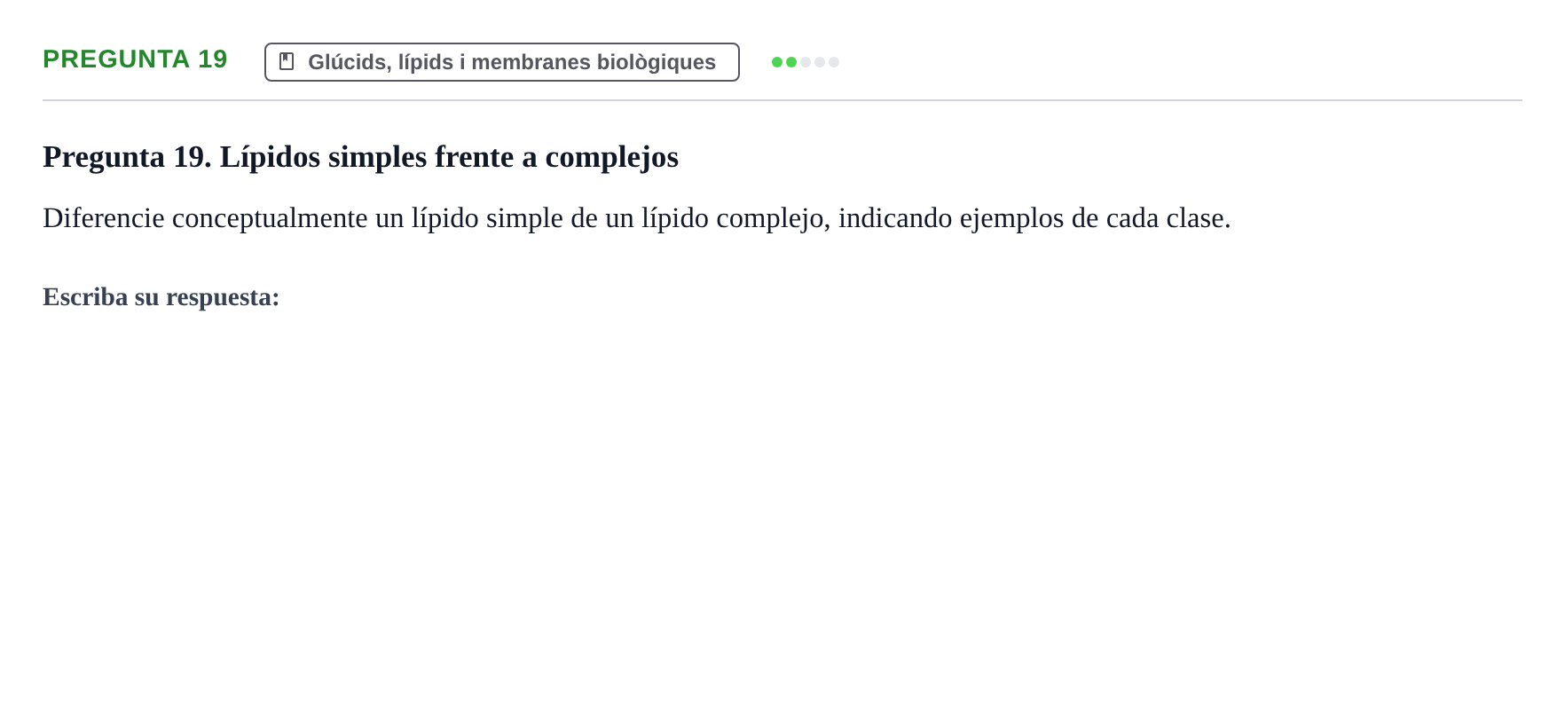 Enunciado: Pregunta 19