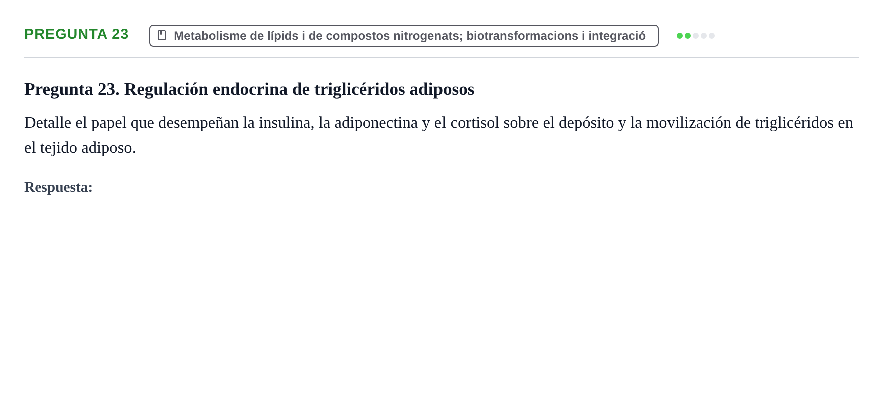 Enunciado: Pregunta 23