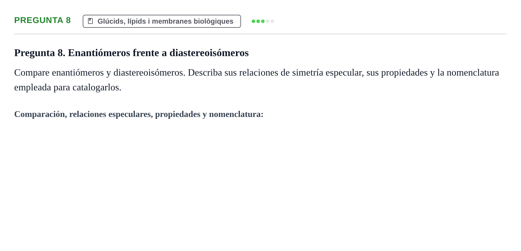Enunciado: Pregunta 8