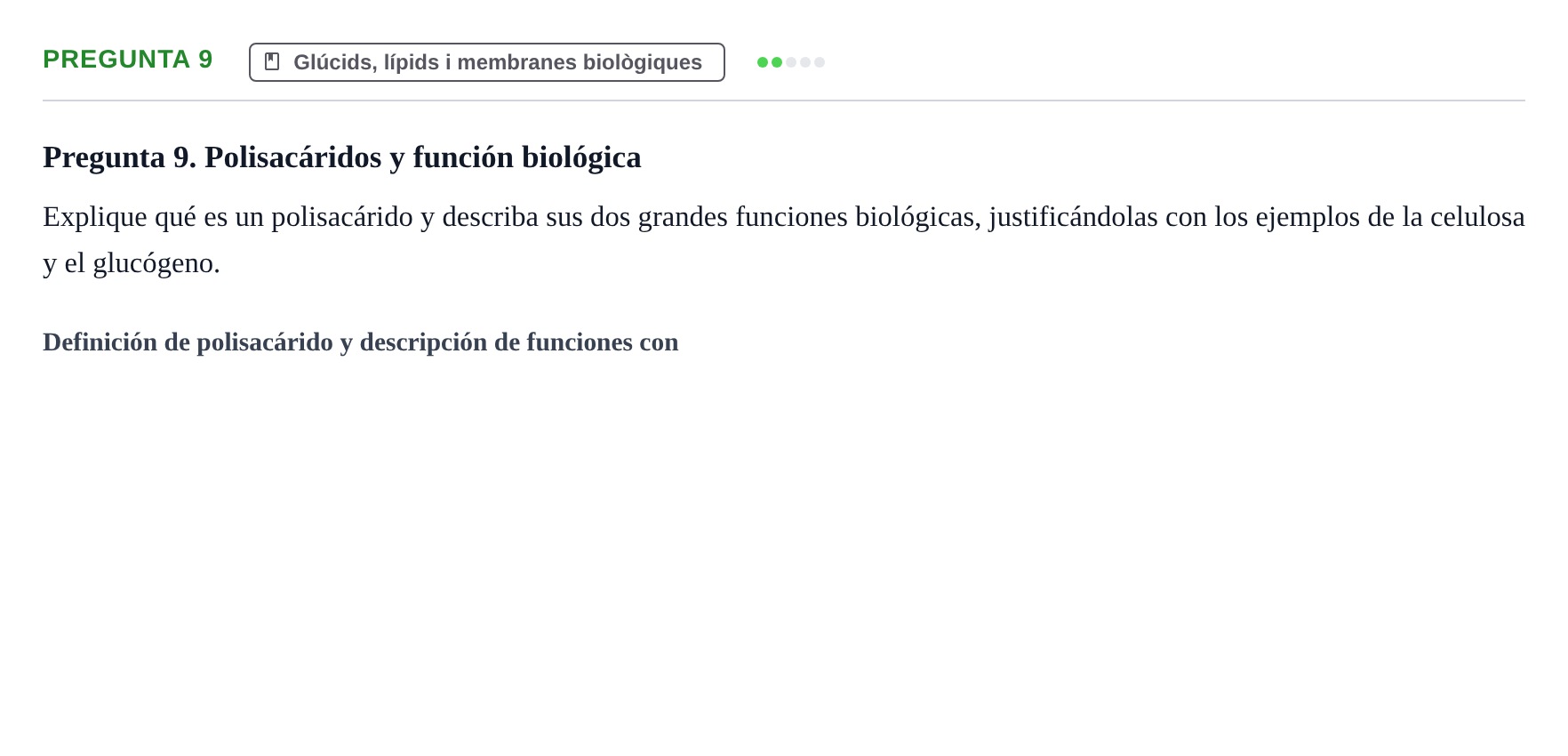 Enunciado: Pregunta 9