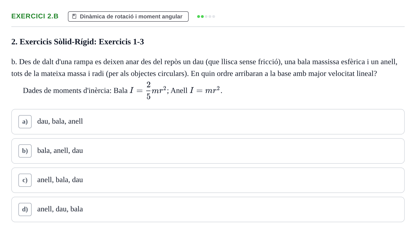 Enunciado: 2.b