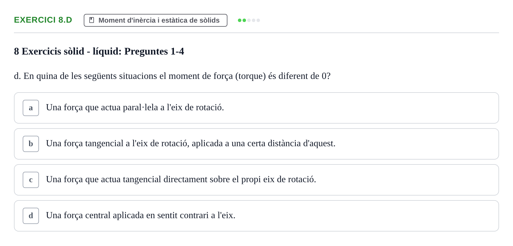Enunciado: 8.d