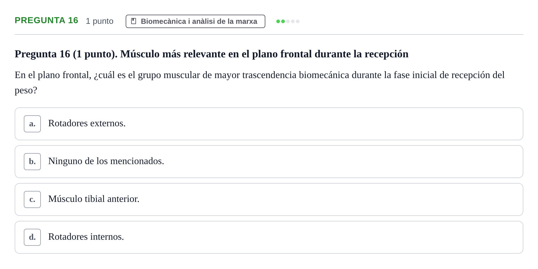 Enunciado: Pregunta 16 · Física Aplicada UAB 2025