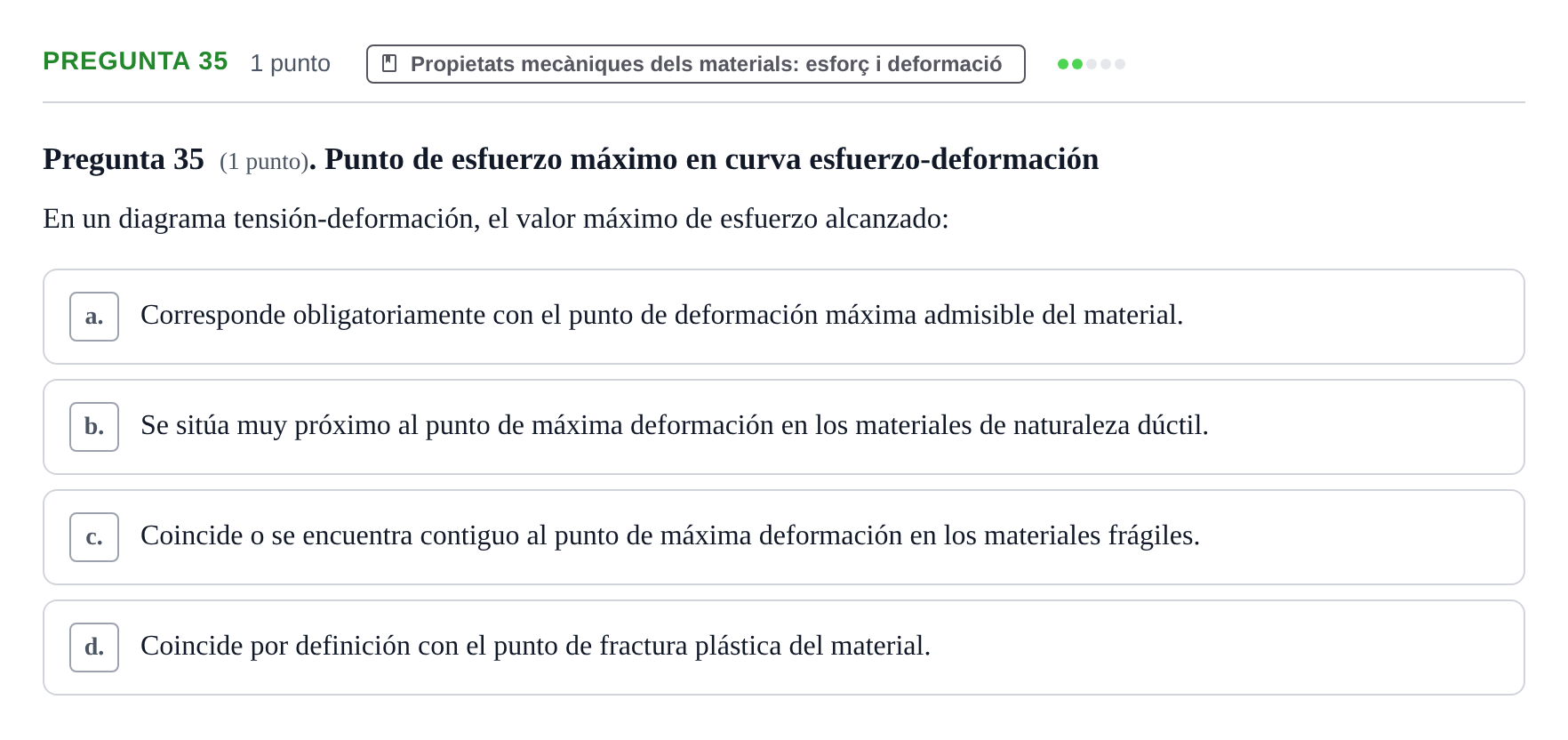Enunciado: Pregunta 35 · Física Aplicada UAB 2025