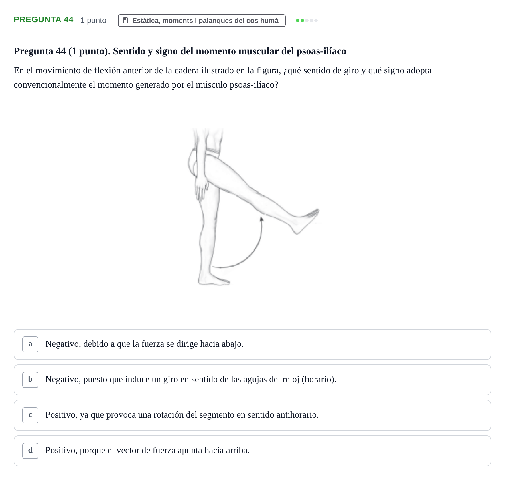 Enunciado: Pregunta 44 · Física Aplicada UAB 2025