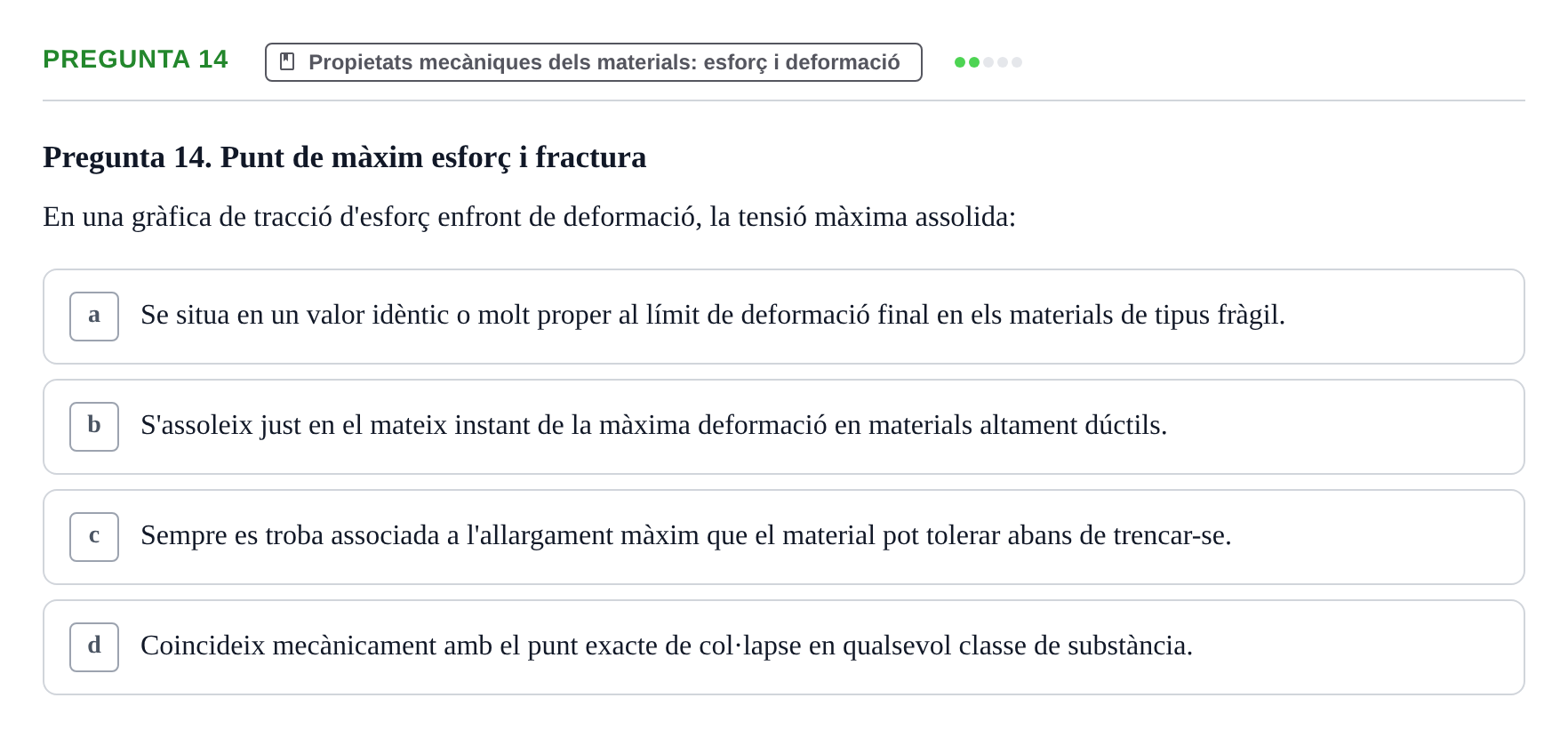 Enunciado: Pregunta 14 · Física Aplicada UAB 2023