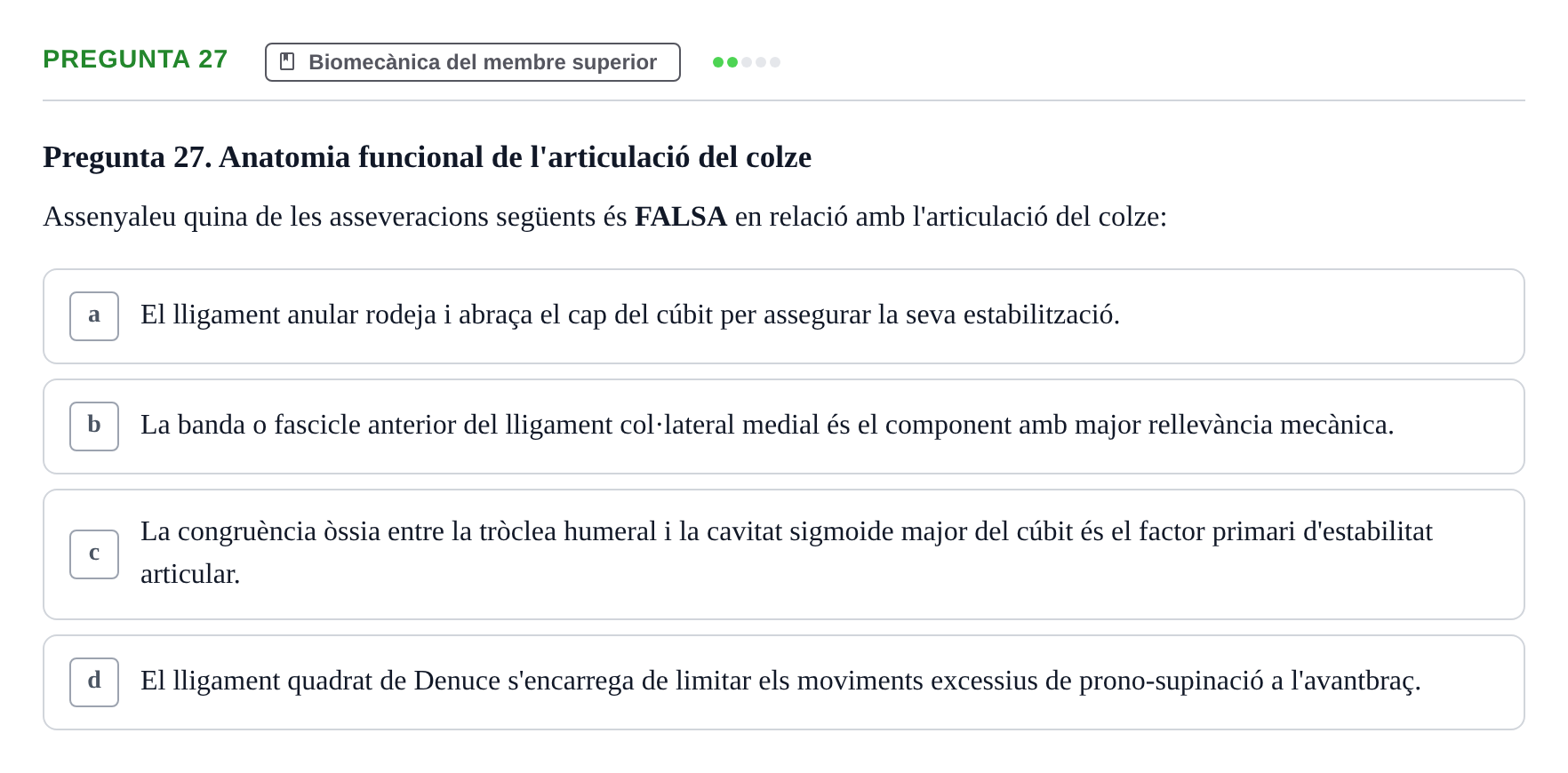 Enunciado: Pregunta 27 · Física Aplicada UAB 2023