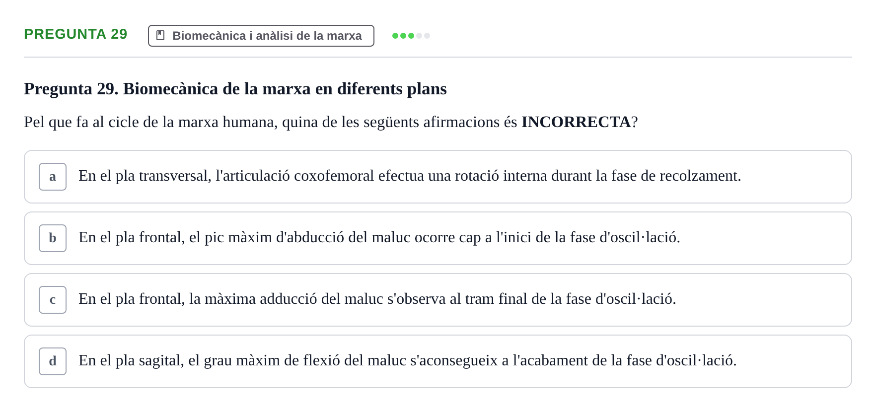 Enunciado: Pregunta 29 · Física Aplicada UAB 2023