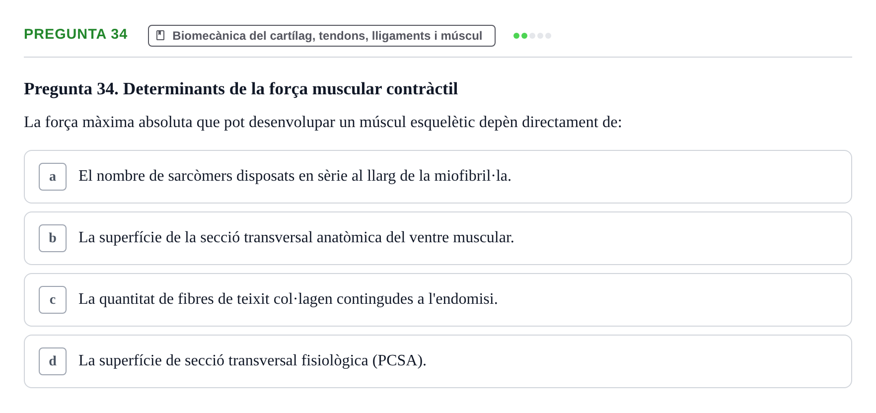Enunciado: Pregunta 34 · Física Aplicada UAB 2023