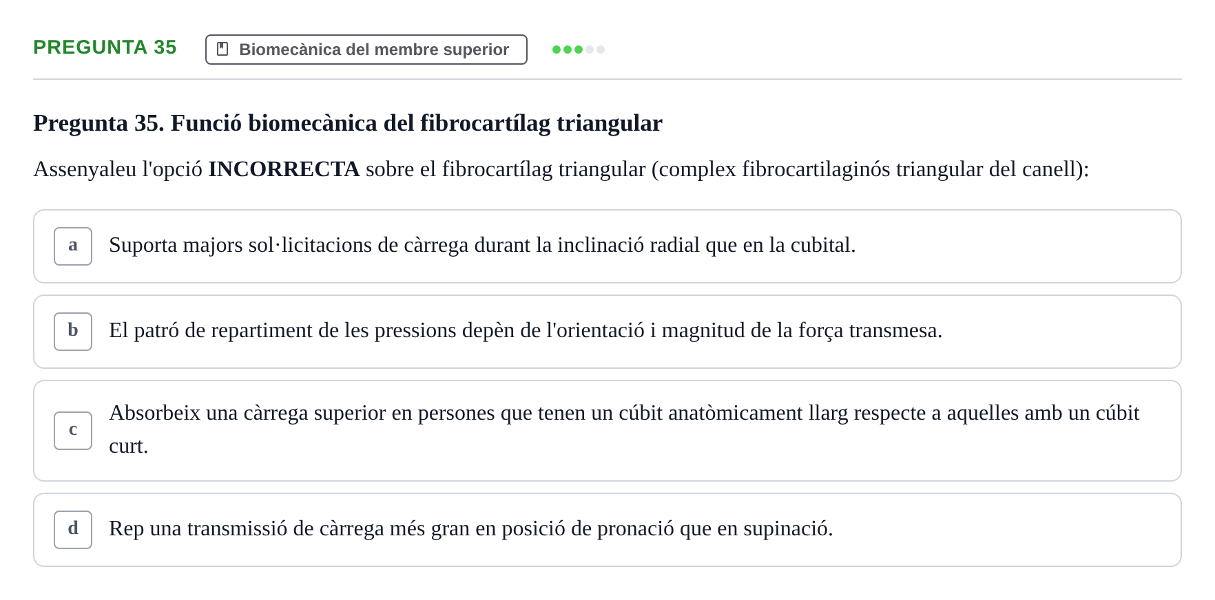 Enunciado: Pregunta 35 · Física Aplicada UAB 2023