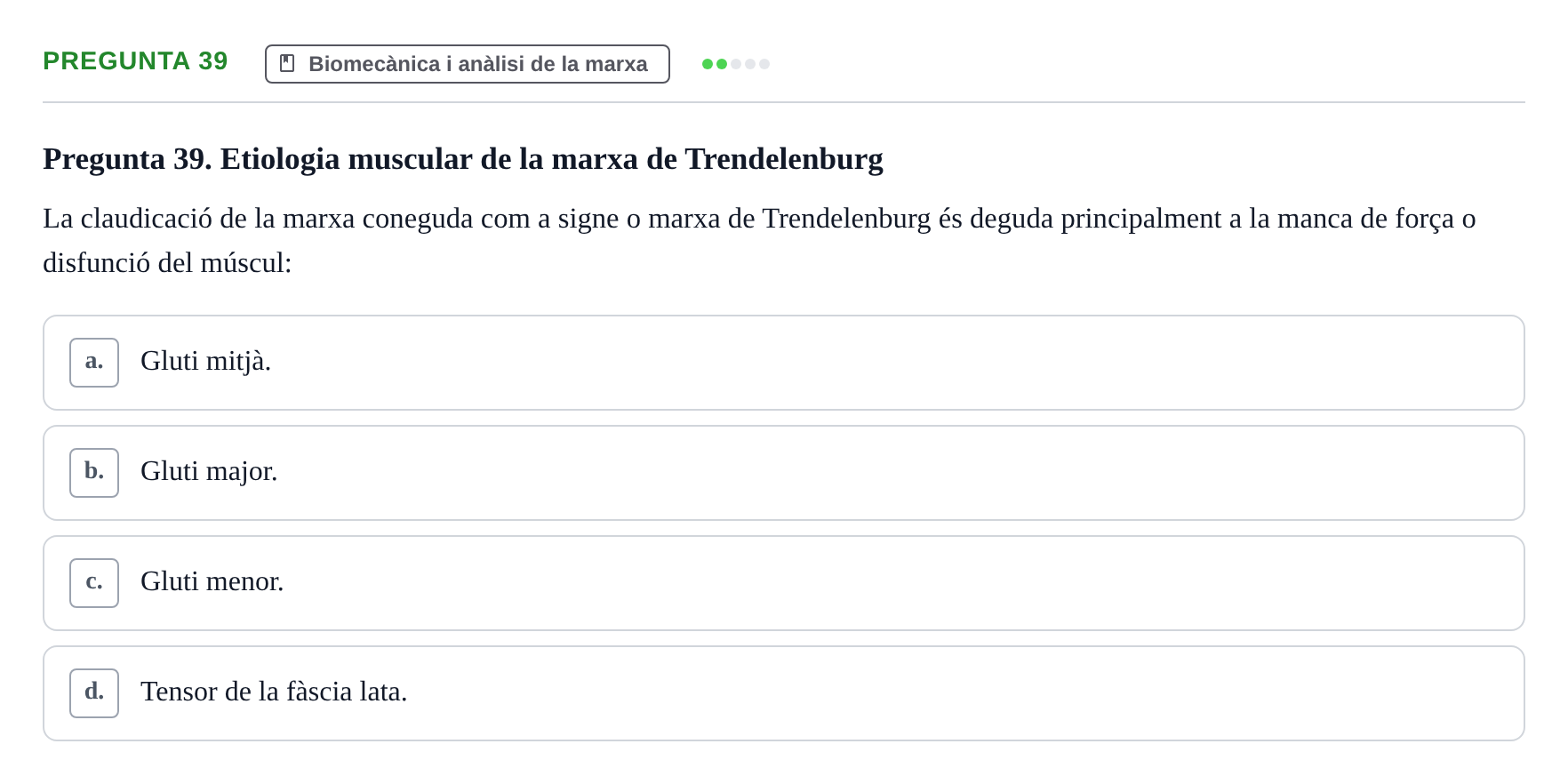 Enunciado: Pregunta 39 · Física Aplicada UAB 2023