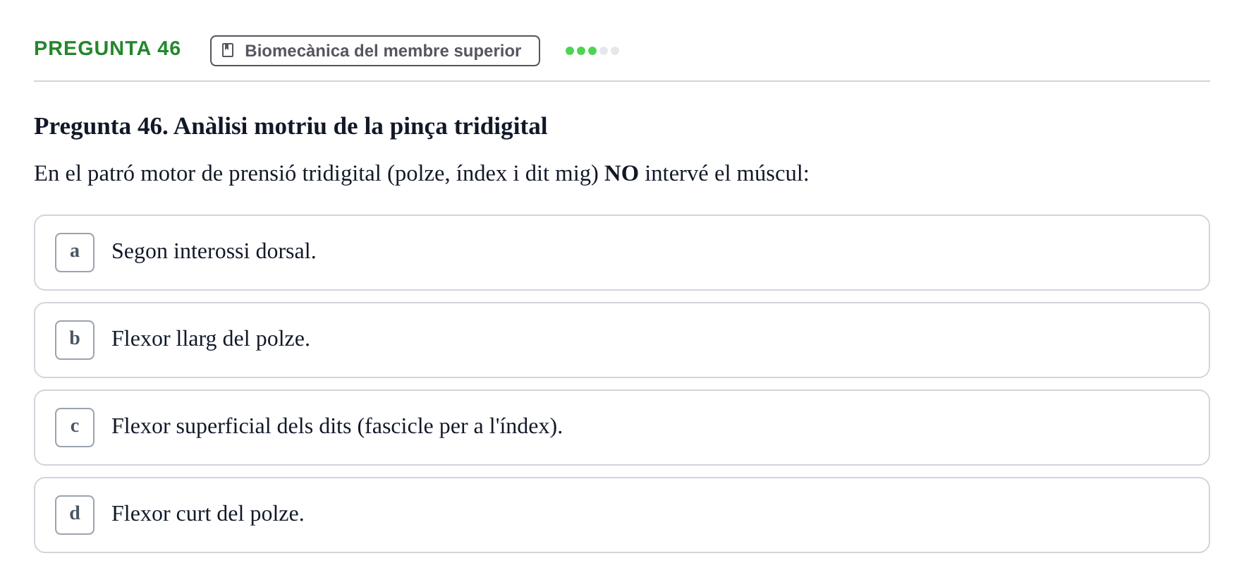Enunciado: Pregunta 46 · Física Aplicada UAB 2023