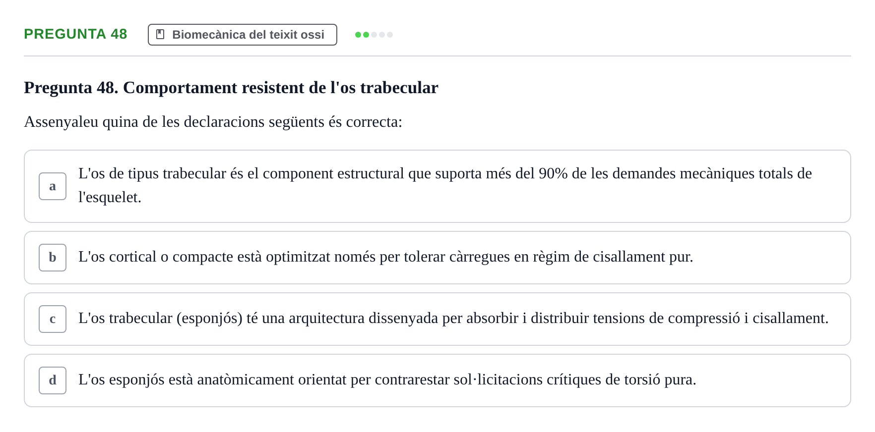 Enunciado: Pregunta 48 · Física Aplicada UAB 2023