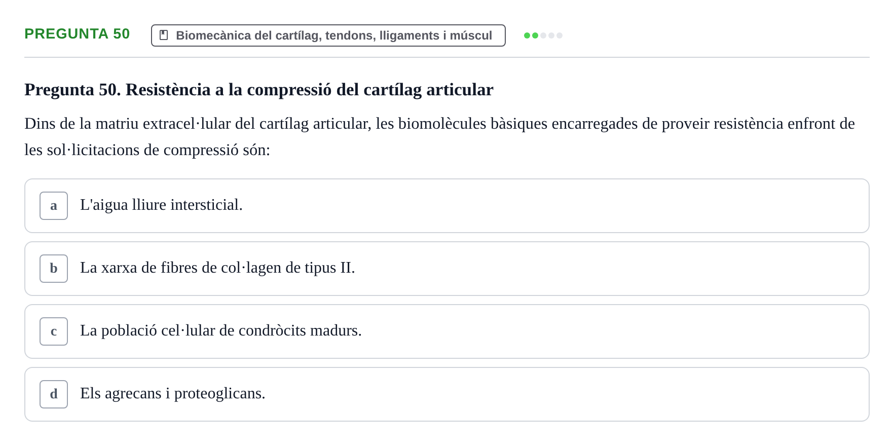 Enunciado: Pregunta 50 · Física Aplicada UAB 2023
