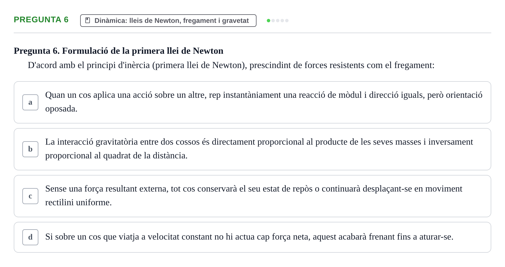 Enunciado: Pregunta 6 · Física Aplicada UAB 2023