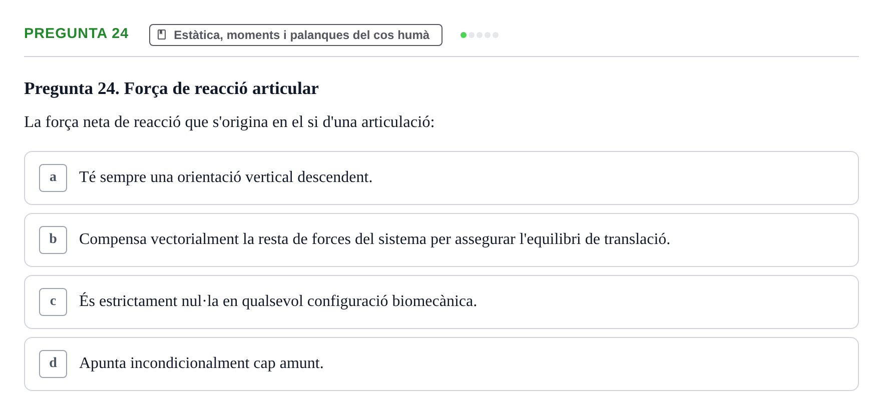 Enunciado: Pregunta 24 · Física Aplicada UAB 2023