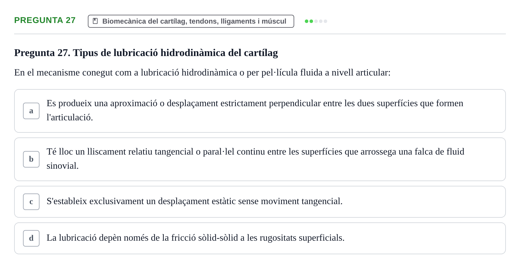 Enunciado: Pregunta 27 · Física Aplicada UAB 2023