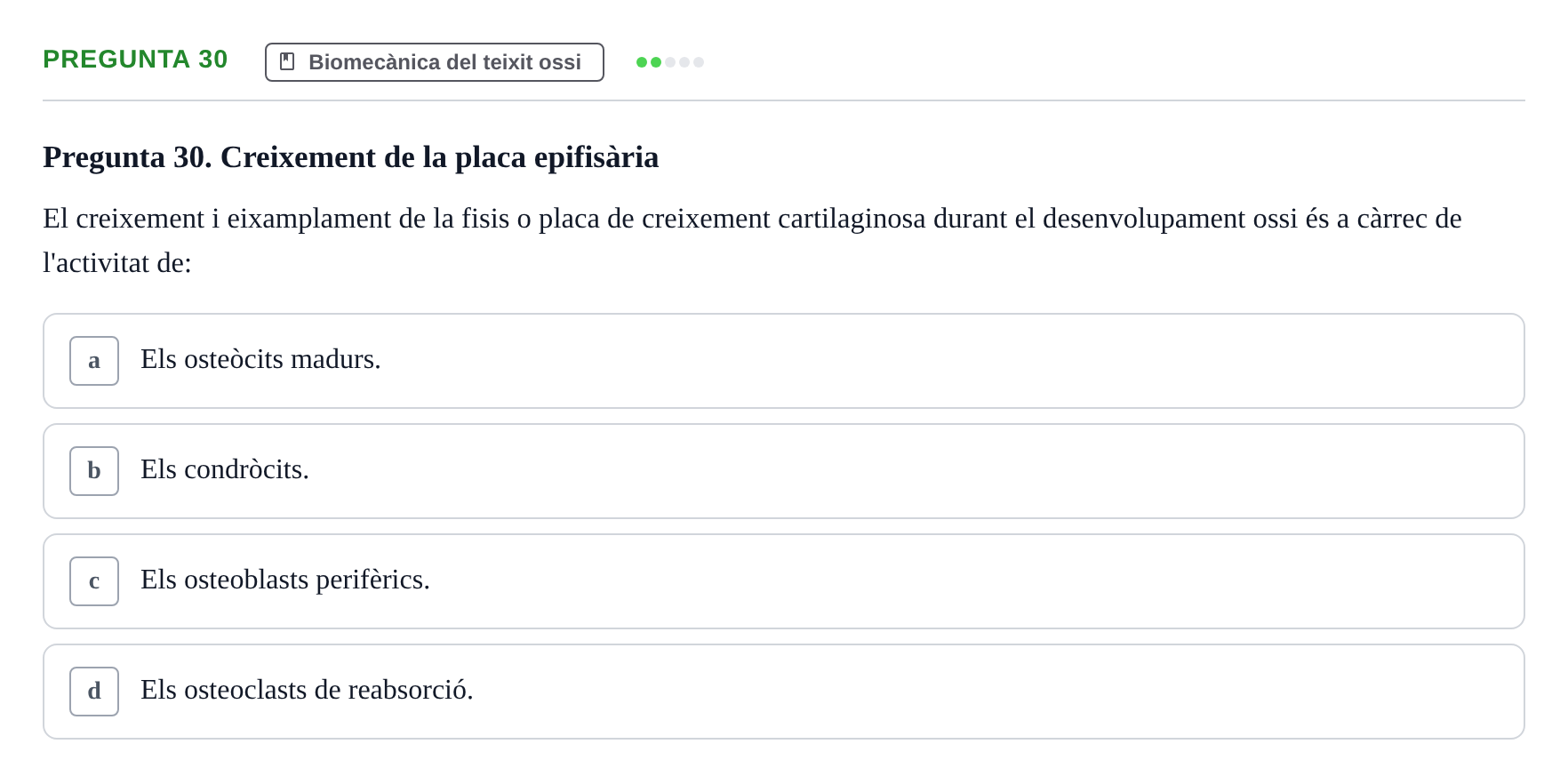 Enunciado: Pregunta 30 · Física Aplicada UAB 2023