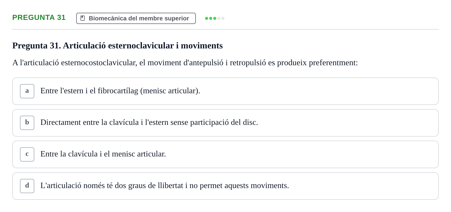 Enunciado: Pregunta 31 · Física Aplicada UAB 2023