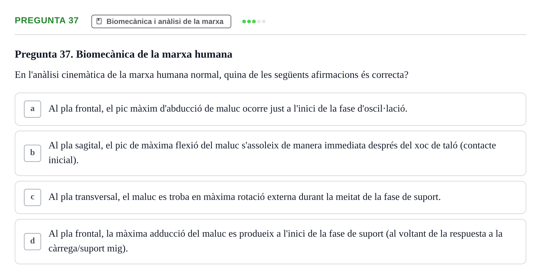 Enunciado: Pregunta 37 · Física Aplicada UAB 2023