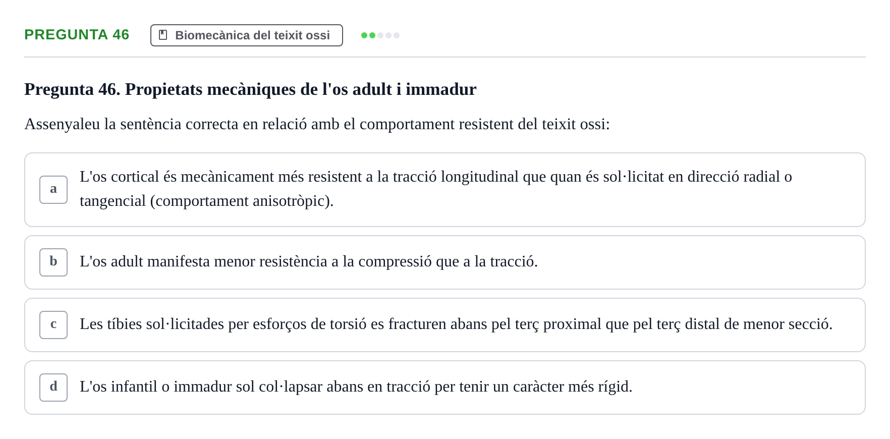 Enunciado: Pregunta 46 · Física Aplicada UAB 2023