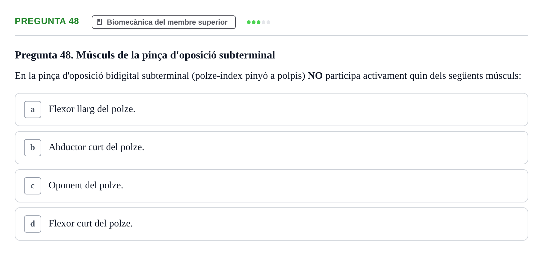 Enunciado: Pregunta 48 · Física Aplicada UAB 2023