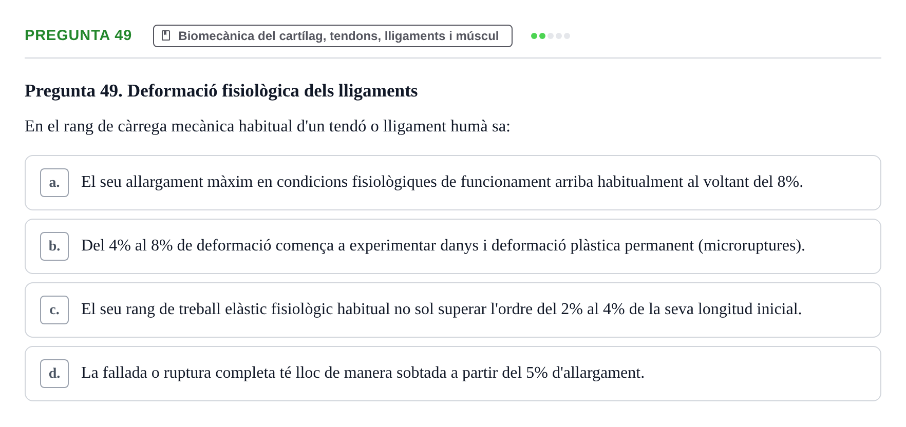 Enunciado: Pregunta 49 · Física Aplicada UAB 2023