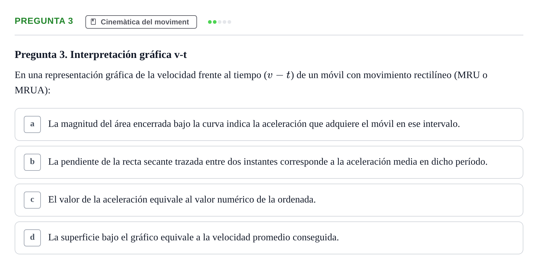 Enunciado: Pregunta 3 · Física Aplicada UAB Examen de Fundamentos Físicos y Biomecánica