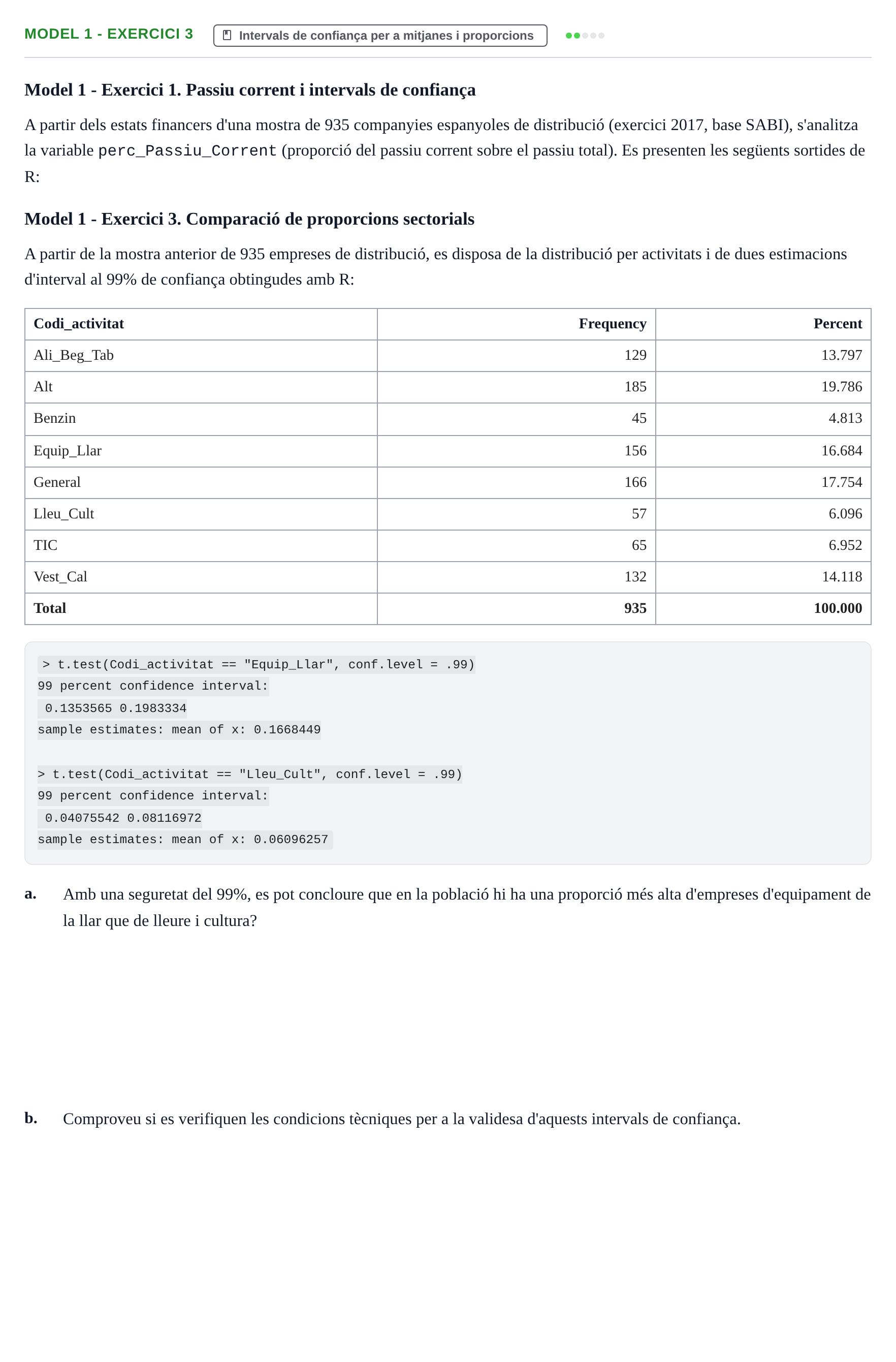 Enunciado: Ejercicio Model 1 - Exercici 3 · Fundamentos de Estadística UPC 2017