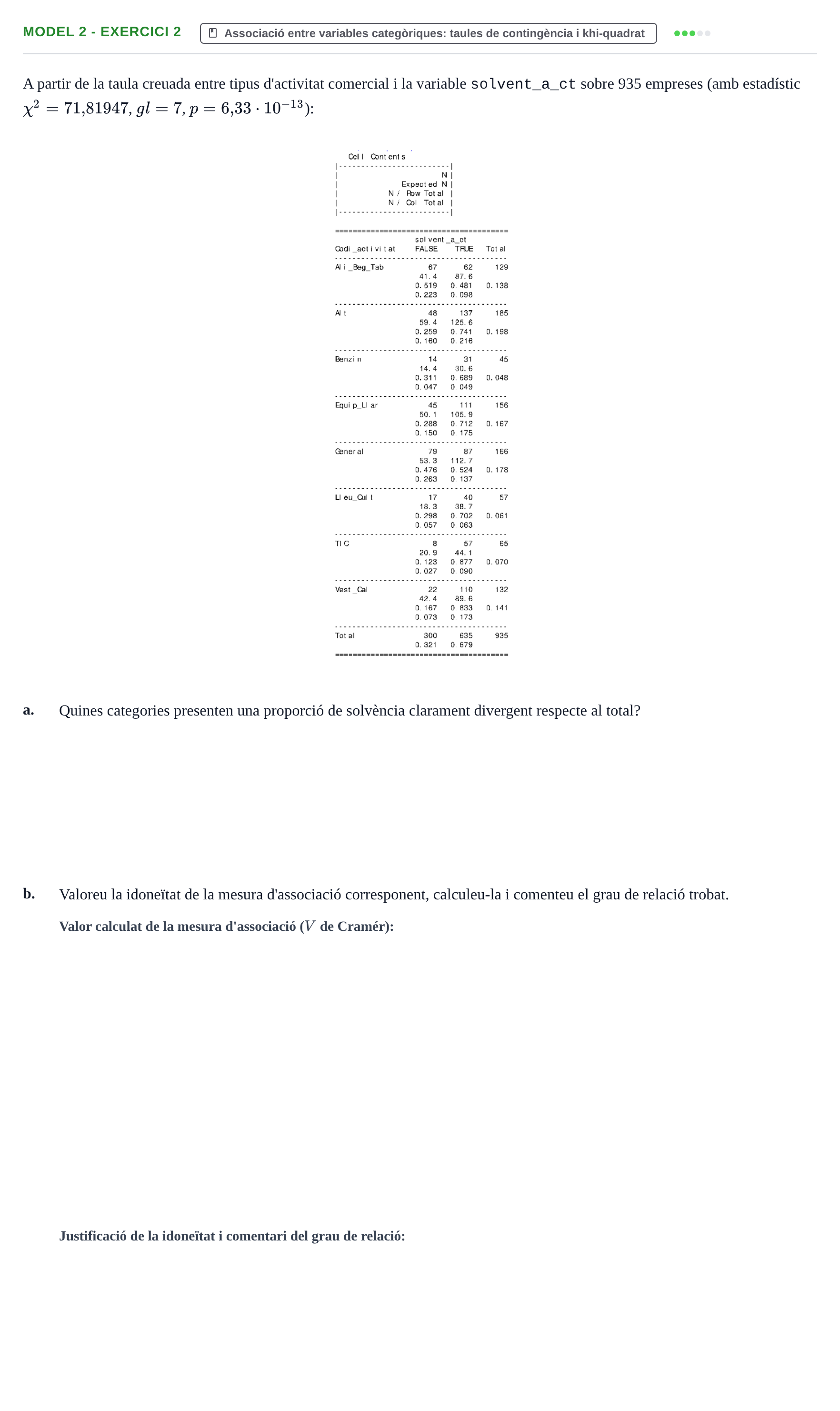Enunciado: Ejercicio Model 2 - Exercici 2 · Fundamentos de Estadística UPC 2017