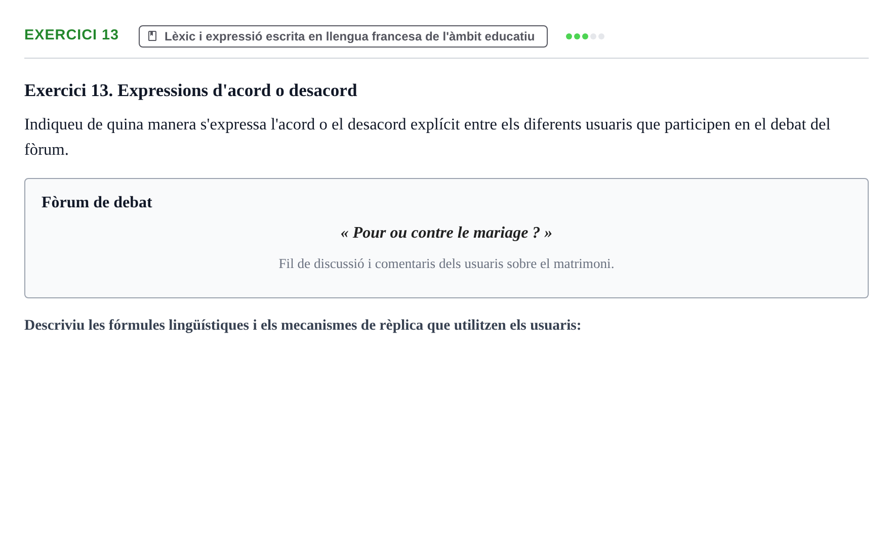 Enunciado: Exercici 13