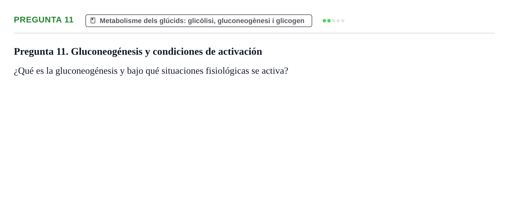 Enunciado: Pregunta 11