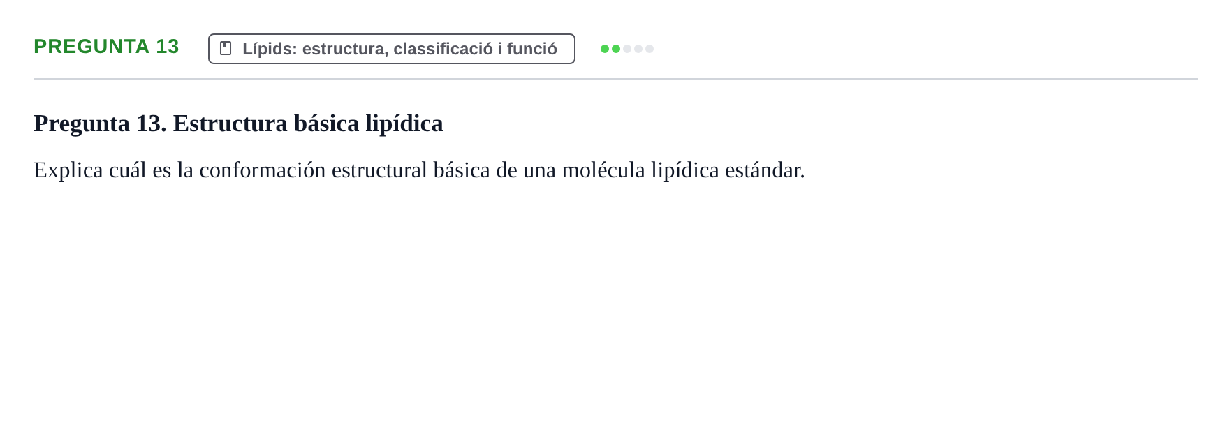 Enunciado: Pregunta 13