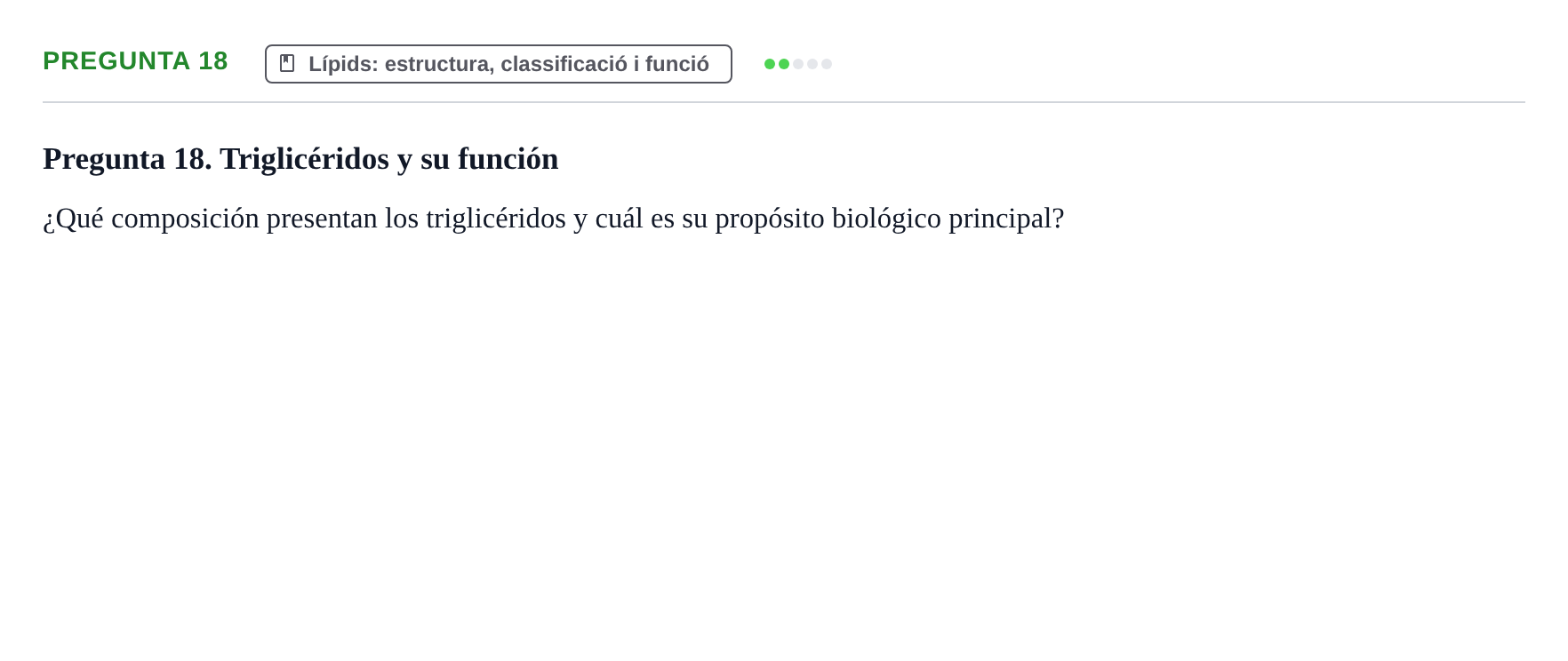 Enunciado: Pregunta 18