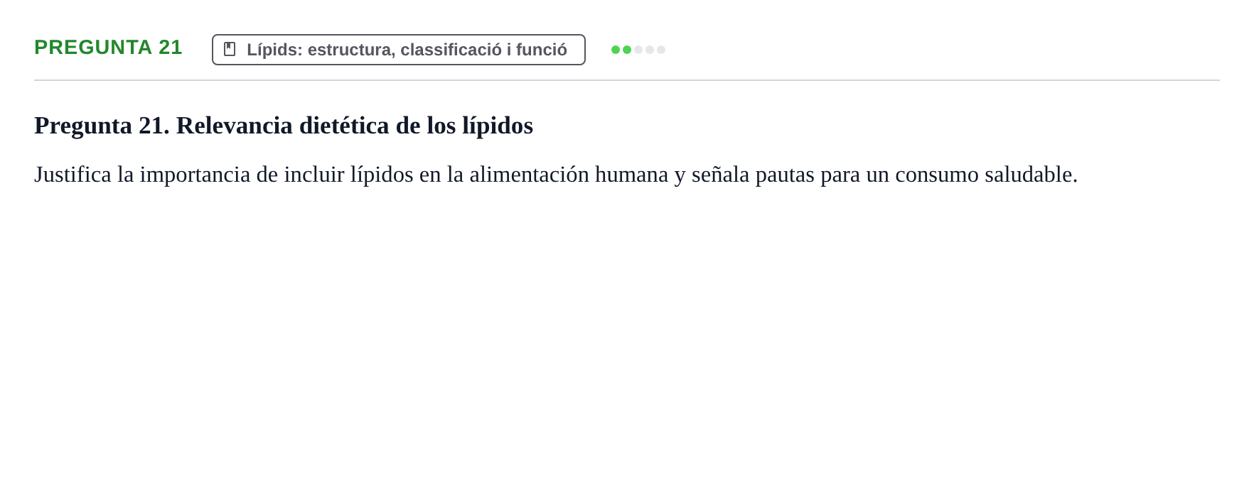 Enunciado: Pregunta 21