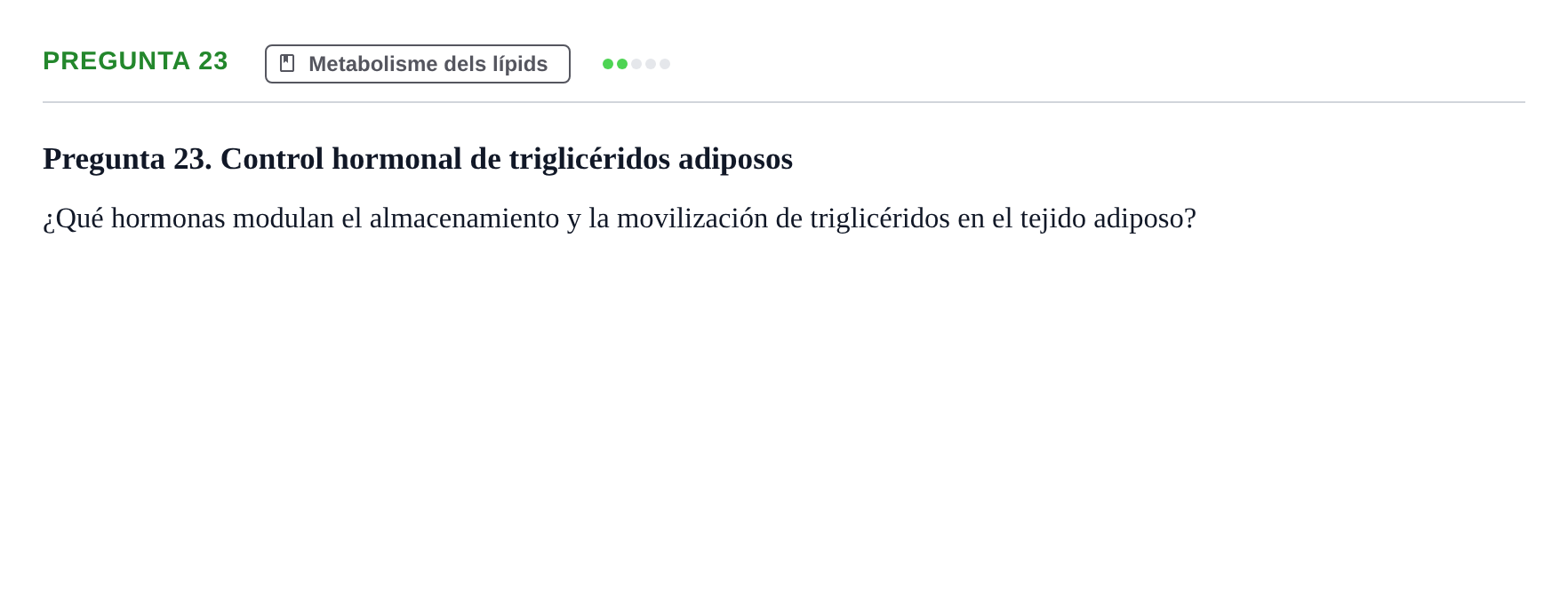 Enunciado: Pregunta 23