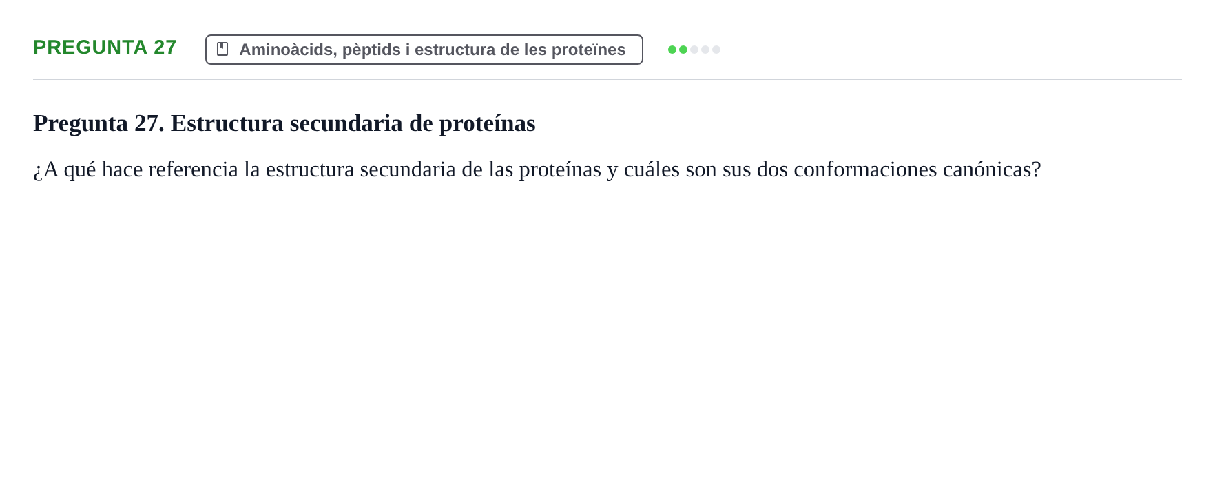 Enunciado: Pregunta 27