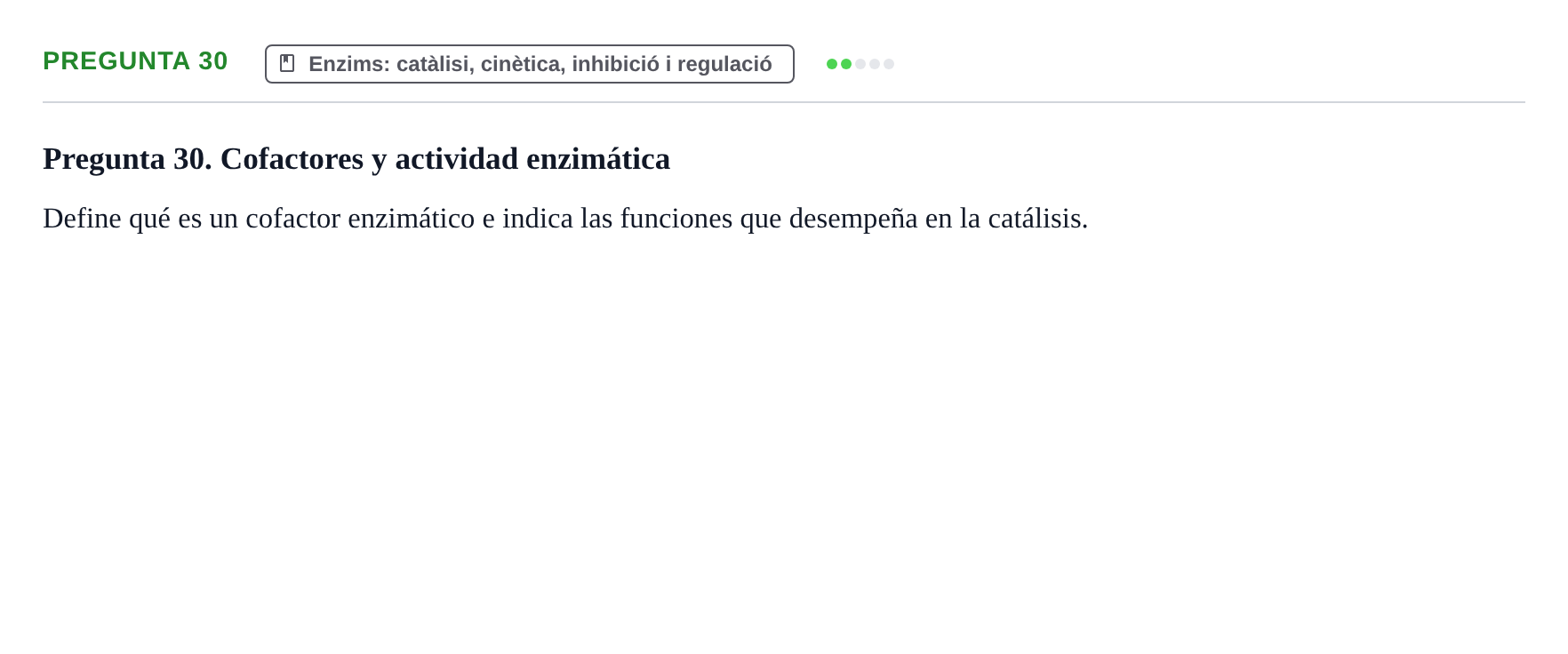 Enunciado: Pregunta 30