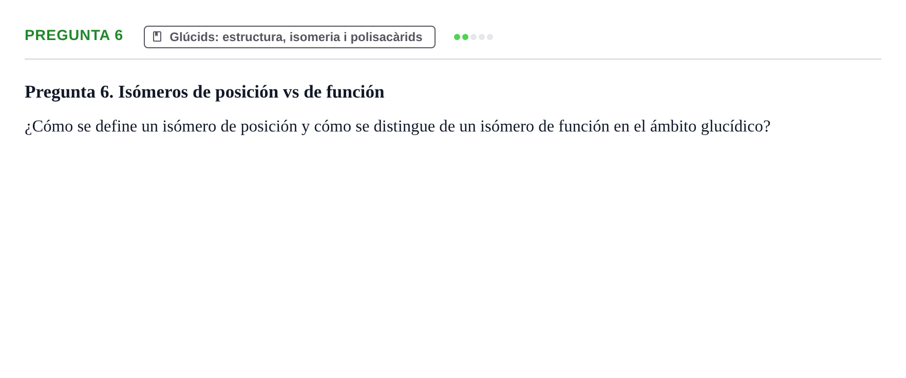 Enunciado: Pregunta 6