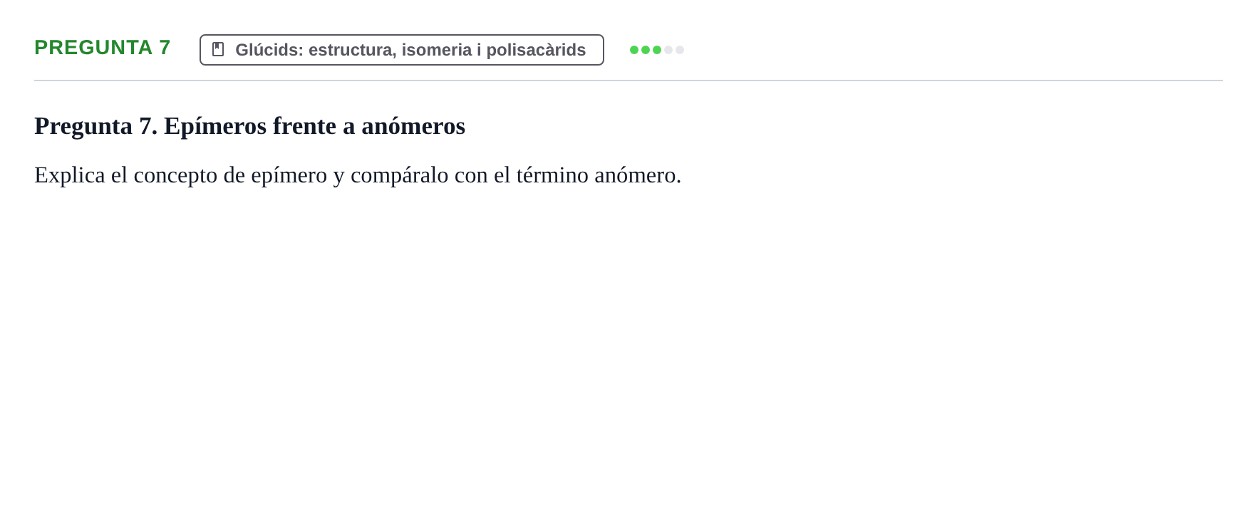 Enunciado: Pregunta 7