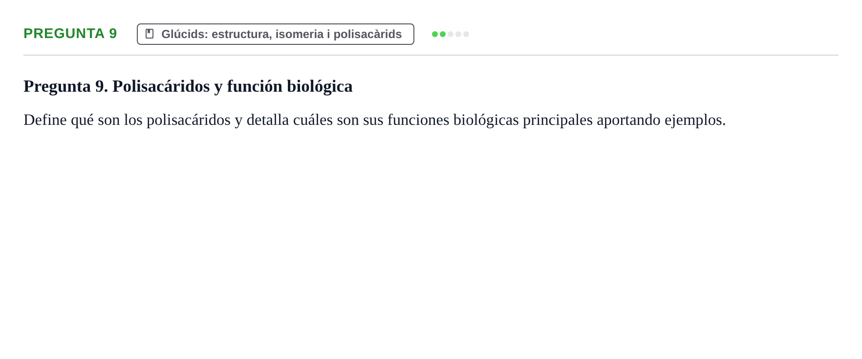 Enunciado: Pregunta 9