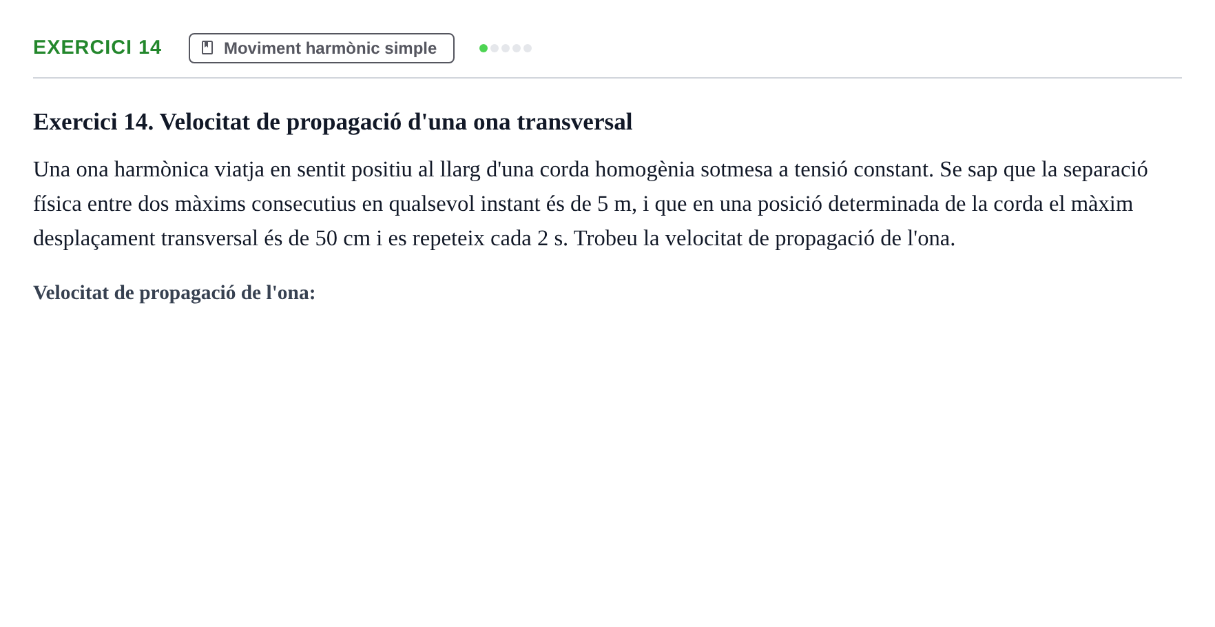 Enunciado: Exercici 14